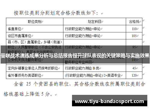 曼联战术演练成果分析与总结报告提升球队表现的关键策略与实施效果