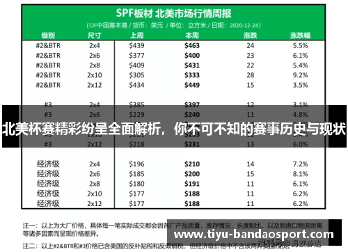 北美杯赛精彩纷呈全面解析，你不可不知的赛事历史与现状